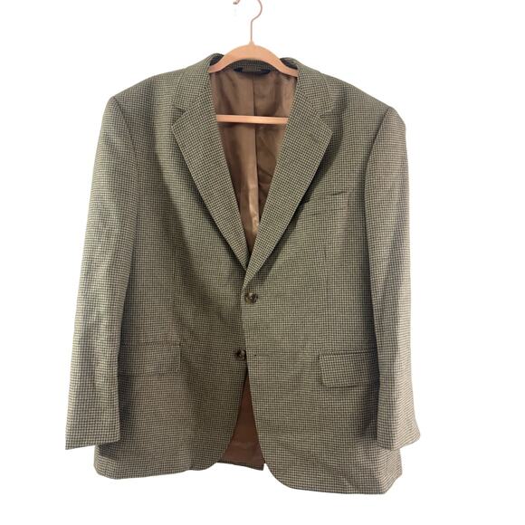 Jos. A. Bank Signature Silk Wool Blend Plaid Blazer Sport Jacket 42 SH Gordon - Picture 1 of 8